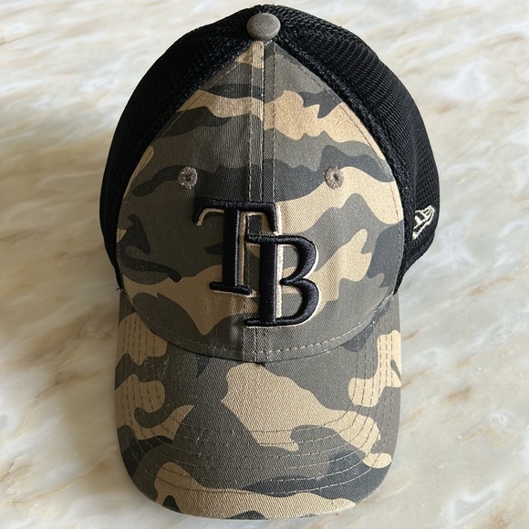 Tampa Bay Rays New Era Youth Baseball Cap‎ Black & Camo Apparel Hat - Picture 1 of 8